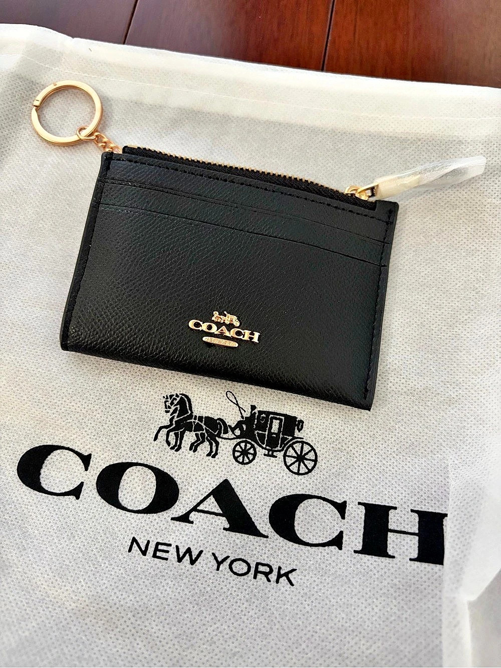 Coach ID Case Black Wallet